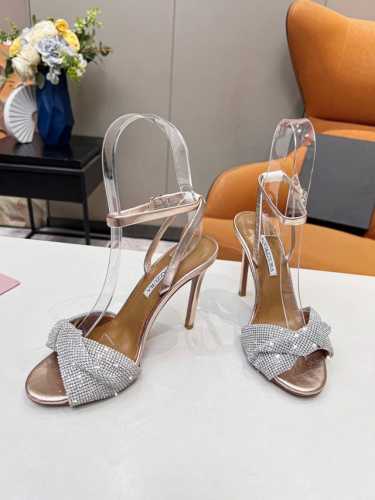 AQUAZZURA 菠萝｜ 222 Aquazzuea高跟真丝设计，时尚新潮，真丝属于女人的独特品味，优雅的代表，无论搭配裙子,OL职场套装，晚装都吼得住，让你