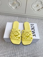 Loewe 罗意威25Ss Anagram夏日限定新款镂空平底拖鞋 设计感十足原版定制顶级小牛皮、原版定制意大利本色注塑真皮大底！手工编织工艺 自带松弛感的高级