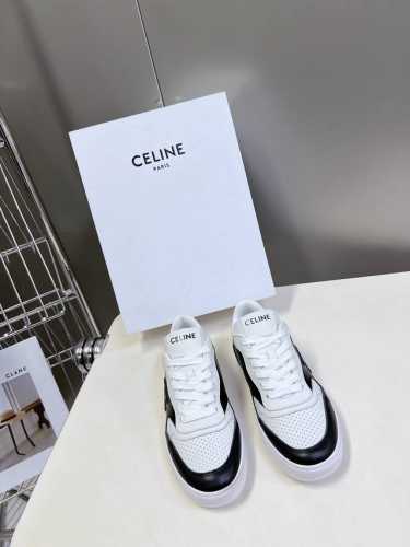 Celine思琳秋冬最新走秀休闲鞋Ct-04 Trainer系列运动鞋 Lisa 超多明星上脚 这一季运动小白鞋无论从楦型的轮廓隔板的拼接都让人耳目一新 前后品