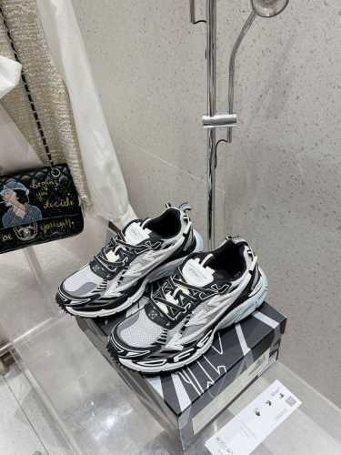 Off-White 2024Ss新款 Be Rightback系列情侣款复古厚底网面拼色跑鞋休闲运动鞋 顶级版本原版购入开发做货 面料：原版进口科技面料+网面
