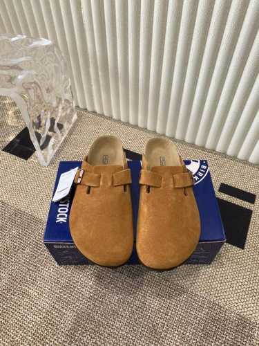 情侣款birkenstock 勃肯 包头半拖鞋人体工程学设计 软木乳胶鞋床 轻便舒适 脚感满分 脚蹬上就能走 穿脱超方便。码数：35-45