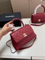 大 Chanel香奈儿Coco Handle可以放日常出行的大部分必需品，里面还有一个隔层,装手机，粉饼，口红，纸巾和钥匙等是比较容易的。D-347尺寸20×1