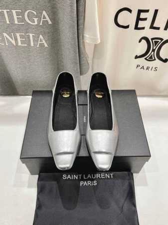 高版本出厂 Saint Lauren*圣罗兰Ysl 25 春夏全新走秀款玛丽珍平底鞋单鞋 唯有Ysl最懂女人心，不接受反驳，超级无敌女人味神器，女人必备 Z品全 - 点击图像关闭