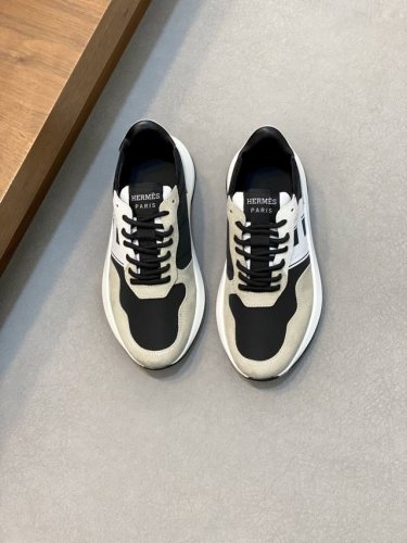 H家 爱马仕 顶级 Size 39-44 38.45定做不退不换 Herme*爱马仕 Haru厚底德比鞋 小牛皮拼色德比鞋，超大鞋底，打造混搭都市风格。