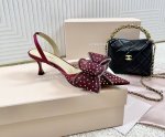 mach & Mach Le Cadeau 25年新款 水晶网纱钻蝴蝶结高跟凉鞋 公主必备婚鞋 跟高:5Cm 8Cm 正码:35-39订做34.40