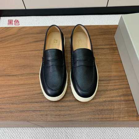 Brunell* Cucinell* 男款乐福鞋 简约时尚 鞋面牛皮 牛皮内里 高密度弹力乳胶 可拆卸独立高弹力乳胶鞋垫 原版大底 码数 39-46 39 45 - 点击图像关闭