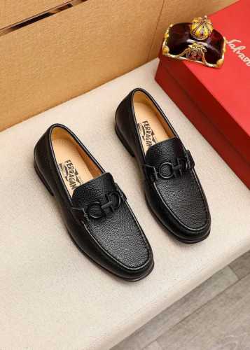 商品商标：Ferragamo 菲拉格慕 休闲皮鞋 正码码数: 38-44 45订制 商品材料：精选 进口头层荔枝纹牛皮鞋面+奢侈五金扣，进口水染牛皮内里。强烈立