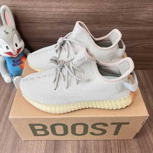 偏小一个码 顶级版本Adidas Originals Yeezy Boost 350 芝麻灰 Sesame 减震耐磨 低帮 休闲运动鞋 男女同款 码数：36-4