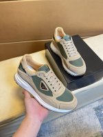 prada 普拉达 -高端品质 原单 -鞋面 丝绸小牛皮 品牌帆布布匹 品牌金属扣件 -内里 网布 垫脚; 顶级牛皮 -大底 超轻Tpu发泡; 成型大底 -超高