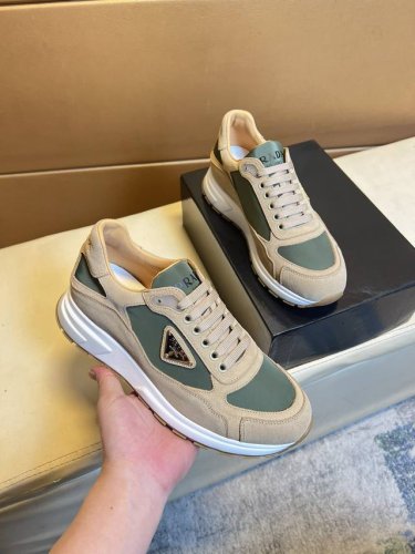 prada 普拉达 -高端品质 原单 -鞋面 丝绸小牛皮 品牌帆布布匹 品牌金属扣件 -内里 网布 垫脚; 顶级牛皮 -大底 超轻Tpu发泡; 成型大底 -超高