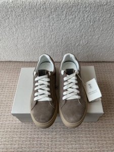 brunello Cucinelli 25Ss最新 Bc 系带 休闲鞋 鞋面进口麂皮 内里进口 羊皮里 0.5Mm圆形冲孔设计 透气不闷脚 独家开模Tpu大底