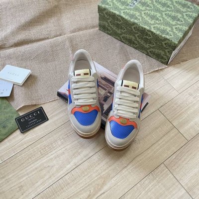 出厂： Gucci 古驰2025顶级专柜 代购系列 官网上新 全球同步 古驰顶级情侣脏脏鞋 情侣鞋 古驰情侣 Gucci鞋控 小红书热搜常客 情侣穿搭Oot D