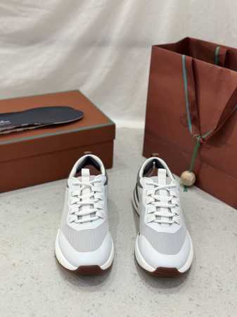 Loro Piana 秋季散步 运动 男鞋 Lp慢跑鞋 莞产代工厂原厂底 随意进出专柜对比 这款休闲鞋采用wind纤维针织而成，纯手工打造 呈现出别致的立体效果 - 点击图像关闭