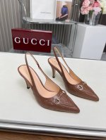 2519一A8GUCCI最新爆款专柜原版鞋开模制作原版五金链条扣大牌明星最爱的奢侈品面料：小牛双G印花内里：羊皮跟高85毫米码数：35-41码。42码定做 底材