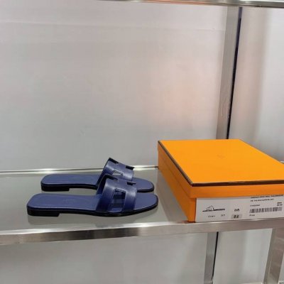 经典牛皮面系列 全新改版 HermèS 包装升级，版型做工材料升级 Hermes市场最高版本纯手工鞋 顶级产品爱马仕H拖 平底拖鞋 经典之最，真正的手工鞋，连针