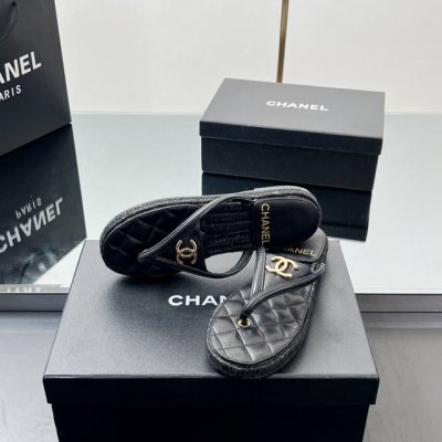 高版本 chanel25M蜜儿拖鞋 香奈儿 购入Coco Beach大爆款 全网独家购入原版拆卸开发 正品购入开发定制 原厂小羊皮软糯舒适 百搭显脚瘦气质款 颜