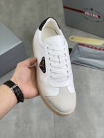 工厂p价p 实价 官网爆款上市 潮牌 普拉达prada 主推爆款 前卫百搭时尚男鞋私版开模 牛皮面拼接1 1..时尚干脆 原版进口牛皮内里牛皮垫脚 大气个性更潮