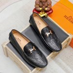 Hermes 爱马仕专柜同款经典套脚鞋1:1开模原单品质采用进口头层牛皮羊皮内里超高档男鞋皮鞋沉实稳重 非常特别 色 可选 码数38-45