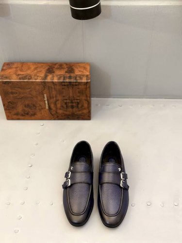 Stefano Ricci史蒂芬劳 尼治高端男士正装休闲皮鞋 高端大气 私家开模定制原版品牌五金扣装饰 小牛皮透气内里 原版真皮大底 size 39-46 38