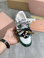 工厂P价P 实价 缪缪Miumiu 2025Vs春夏新款休闲鞋系列 主打最新款 休闲鞋硬货上新 代购级别！高级感十足！国内外博主刷爆的一款，复古又时髦 上脚美炸