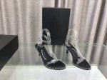 Alexander Wang 亚历山大王 春夏新款露趾高跟鞋 鞋面：透明胶片 内里：进口Tpa 垫脚：进口绸缎 牛皮 跟高：6.5Cm 10Cm 大底：意大利进