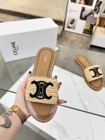 celine 赛琳 2025春夏新品半拖鞋鞋面采用原版刺绣工艺，大底原版上层真皮底+下层生胶组合，质感非凡上脚超级好看 码数：35-42 41.42定做不退换