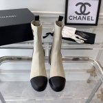 Chanel新款袜子短靴 高版本出货 上脚特别舒适瘦腿 女神必备单品 牛皮+飞织羊毛线鞋面 牛皮内里 意大利进口真皮大底 Size:35-40