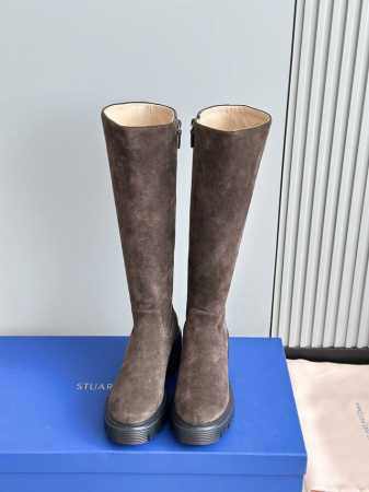 顶级品质小牛皮 牛反绒 Stuart Weitzman SOHO BOOTIE 2024秋冬新款厚底马丁靴光面长靴骑土靴 就爱厚底~～狠狠爱了小个子超爱的厚底靴 - 点击图像关闭