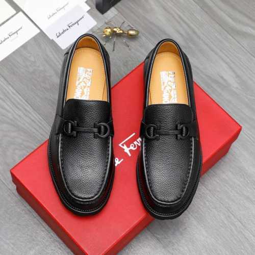 商品商标：Ferragamo 菲拉格慕 正装鞋 正码码数: 38-45 商品材料：精选 头层荔纹牛皮鞋面 牛皮内里原版大底
