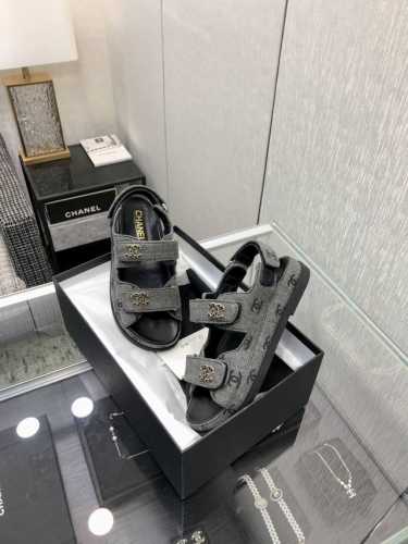 出厂价 真皮底30 顶级 品质2025魔术贴凉鞋 牛仔布3D打印 小羊皮内里 垫脚 橡胶大底 SIZE：35-41 40 41定做不退换 原版包装配套