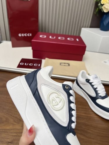 gucci休闲运动鞋，顶级版本！油边工艺一比一复刻。早春新款，打造属于完美的风格炸街款又酷又飒 C位时髦穿搭 带复古加未来感经典鞋型，呈现出精致质感！开模定制高