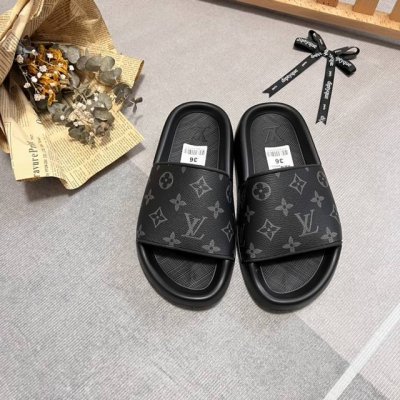 橙子出厂价P Louis Vuitton 路易威登 夏季新款 平底拖鞋 一字拖 情侣款 官网上新 全球首发 Lv 草间弥生 二度联名新款 码数：35-44