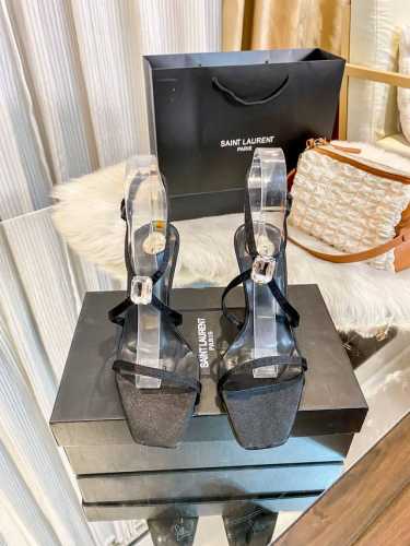 橙子出厂价 Saint Laurent 圣罗兰 Ysl新款一字带高跟凉鞋 高跟鞋 细跟单鞋 日常休闲约会必备的神器夜店最爱高跟设计凉鞋上脚非常性感抚媚尖头设计更