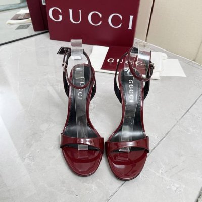 调工厂p价 女装女鞋 运动原单 Gucci 古驰 高端精品 25Ss新款 金属竹节跟凉鞋 原汁原味原单品质每个细节皆经过精心细致 可与Zg对比 面料：原版定制进