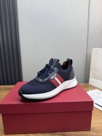 工厂p价 巴利-Bally家原单新品系列,1:1出货 高档牛皮拼接舒适网面+牛皮内里,原版防滑耐磨橡胶大底38-45 38.45订做