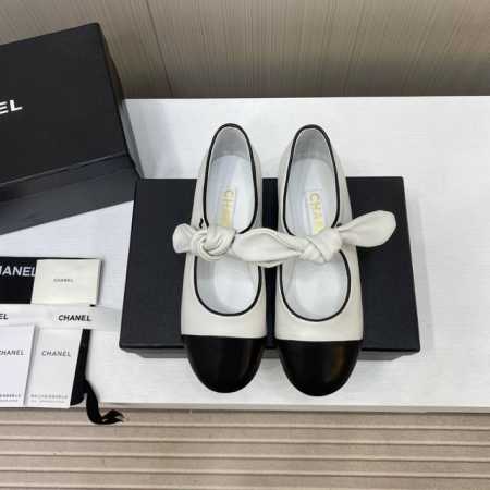 出厂价 顶级品质 Chanel 香奈儿蝴蝶结玛丽珍芭蕾舞鞋！宛如女神脖子上的项链，上脚包裹性非常好，上脚跟显瘦，真的是超级精致 复古的玛丽珍太对味了，个人最喜欢 - 点击图像关闭
