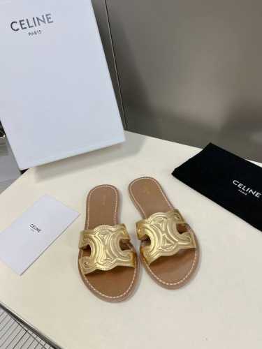 Celine 思琳代级别 春夏新品凯旋门复古罗马凉鞋拖鞋 进出专柜无压力，重工版，拒绝一眼假Low货 原版楦型，调试N次、这款上脚绝对Vintage复古风味十足