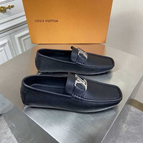 新品louis Vuitton* 顶级男士驾车鞋 休闲 乐福鞋 豆豆鞋原单顶级代购货原版进口荔纹牛皮搭配原版五金扣进口牛皮内里 牛皮垫脚原版橡胶大底 Size：