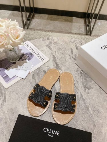 Celine思琳代级别 春夏新品凯旋门复古罗马凉鞋拖鞋 进出专柜无压力，重工版，拒绝一眼假Low货 原版楦型，调试N次、这款上脚绝对Vintage复古风味十足