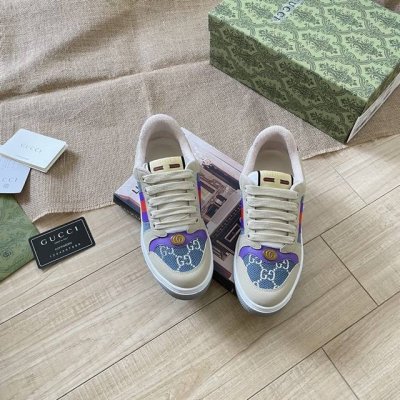 出厂： Gucci 古驰2025顶级专柜 代购系列 官网上新 全球同步 古驰顶级情侣脏脏鞋 情侣鞋 古驰情侣 Gucci鞋控 小红书热搜常客 情侣穿搭Oot D