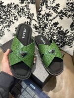 工厂p价 prada 鳄鱼皮面、垫牛皮脚、全套包装38-46码