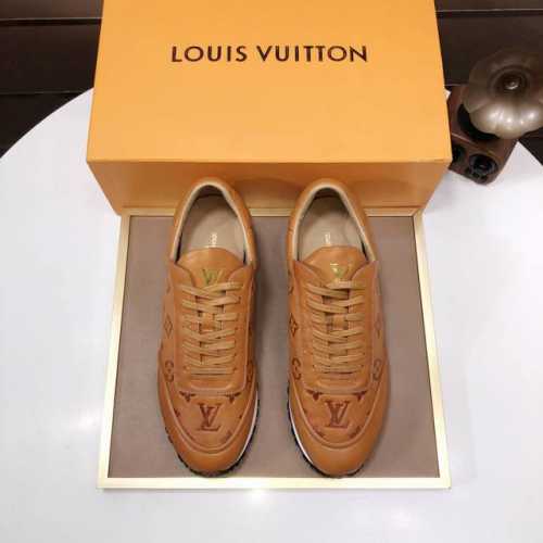 工厂P批 Louis Vuitton 原单 情侣款Lv路易威登 * 顶级版本 Lv经典潮鞋！选用进口原版牛皮 水染牛皮内里.原版耐磨橡胶大底！高品质精品！女款码