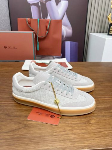 实价： 代购级，高版本 意大利 Loro Piana 诺悠翩雅Tennis Walk系列 Lp情侣款德训鞋 休闲 运动鞋 板鞋 原版购入开发 做货 这款新款绒面