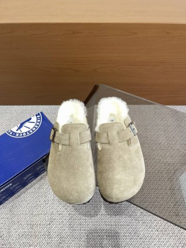 Birkenstock 秋冬经典款 勃肯拖毛里 自带优雅气质 轻松拿捏绅雅格调 进口皮毛一体鞋面 原版开模大底 澳大利亚进口羊毛里 码数：35-40 40定做