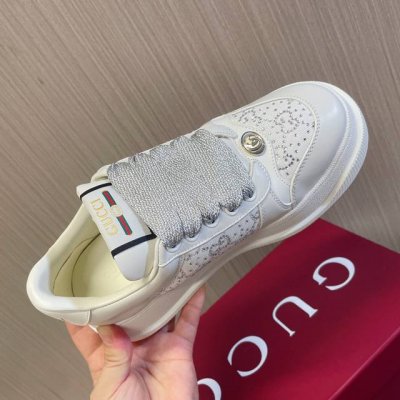 gucci胖丁水钻厚底鞋