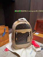 纯皮顶级原单 尺寸30.40 Lv Monogram男士双肩包