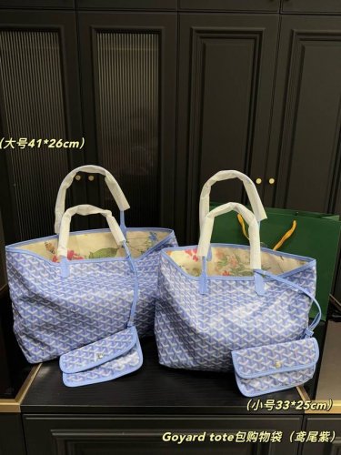 大号 尺寸41.26 小号 尺寸33.25 戈雅Goyard Tote包购物袋 鸢尾紫