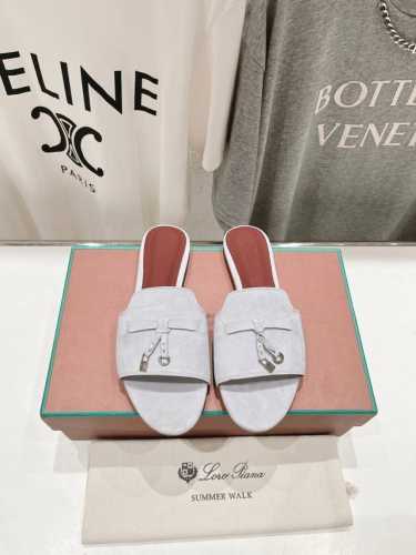 高版本出厂 Loro Piana* Lp 诺悠翩雅2025Ss春夏新款拖鞋 市场顶级品质 极简高级大方～高级而舒适的气息～ 夏天当然就得美美哒～ 上脚柔软舒适度