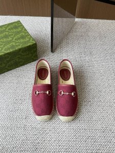 Gucci 2025Ss新款马衔扣女士新款渔夫鞋 这款鞋采用米色和深棕色Gg帆布制 成整双鞋子采购Zp开发打造 全部定制材料 独家开模大底，细节全部对版出货 连