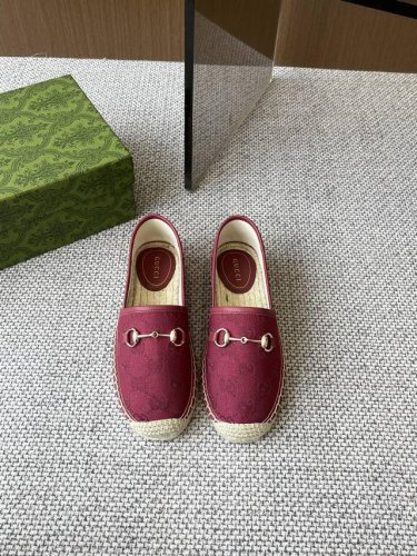 Gucci 2025Ss新款马衔扣女士新款渔夫鞋 这款鞋采用米色和深棕色Gg帆布制 成整双鞋子采购Zp开发打造 全部定制材料 独家开模大底，细节全部对版出货 连